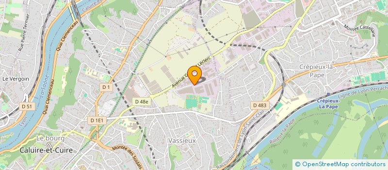 localisation de l'entreprise BDI  CALUIRE-ET-CUIRE