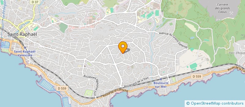 localisation de l'entreprise BDI DEVELOPPEMENT à SAINT RAPHAEL