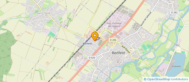 localisation de l'entreprise BDI PRODUCTION  BENFELD