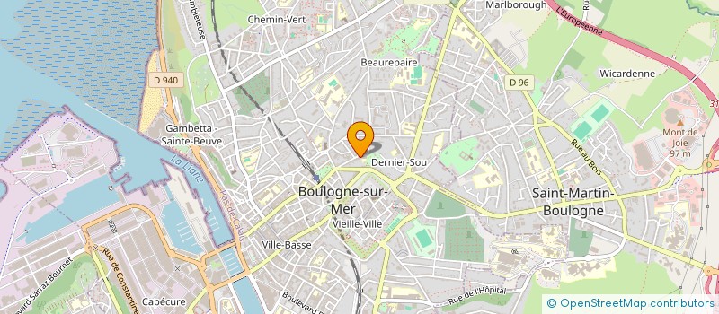 localisation de l'entreprise BDISTRIBUTION à BOULOGNE-SUR-MER