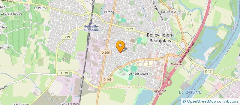 localisation de l'entreprise BDJ EXPRESS  BELLEVILLE-EN-BEAUJOLAIS