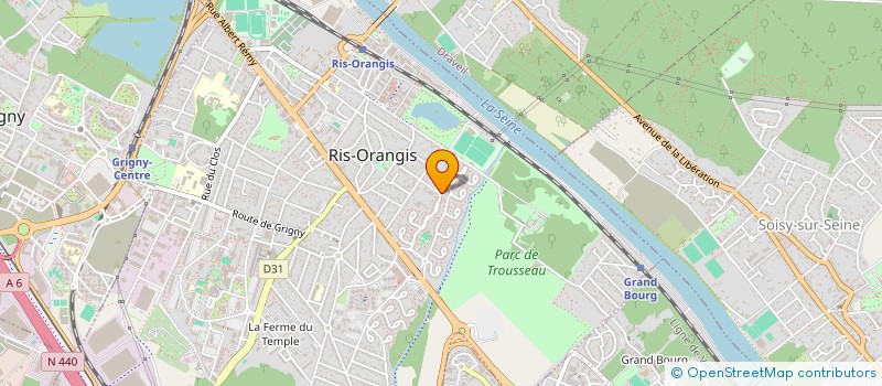 localisation de l'entreprise BDJ SANTE à RIS-ORANGIS