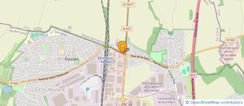 localisation de l'entreprise BDJ SERVICES  LA CHAPELLE-EN-SERVAL