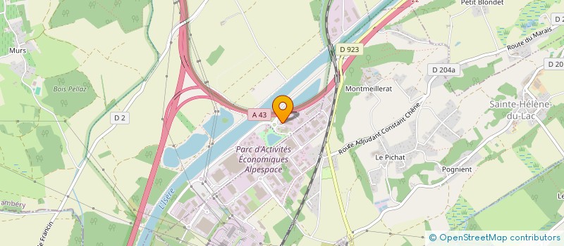 localisation de l'entreprise BDJD SAINT PIERRE  LA CHAVANNE