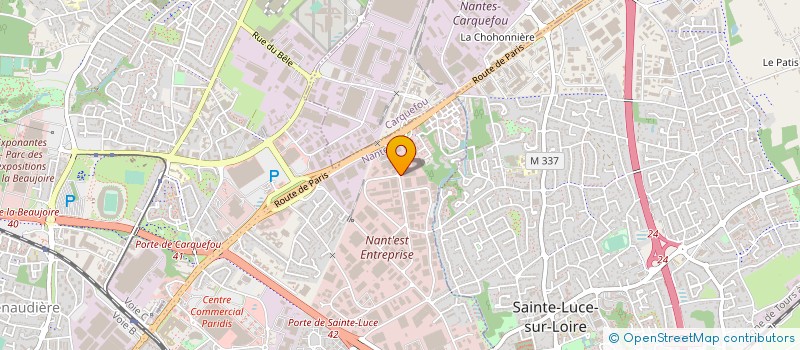 localisation de l'entreprise BDK  NANTES