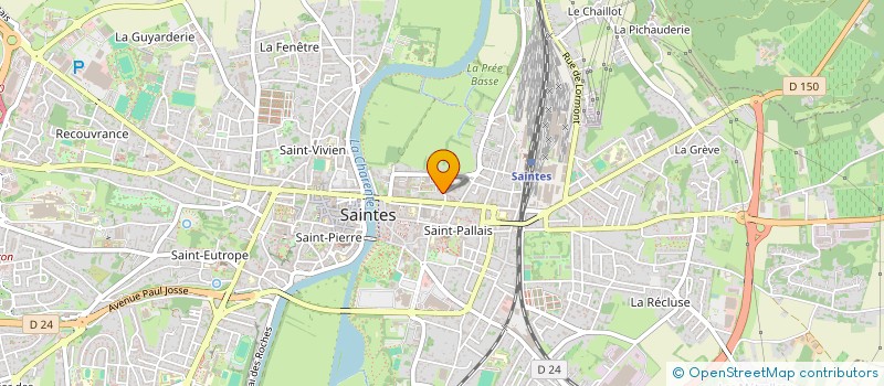 localisation de l'entreprise BDL 17  SAINTES