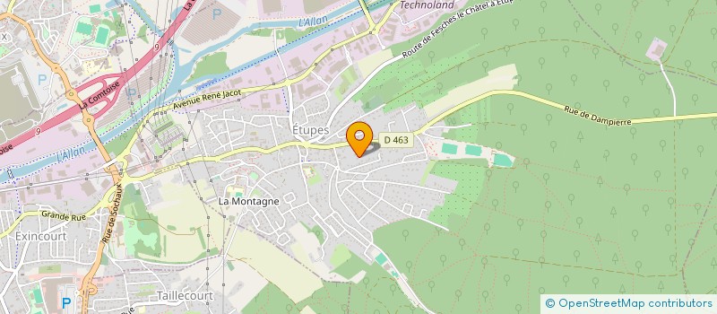 localisation de l'entreprise BDL  ETUPES