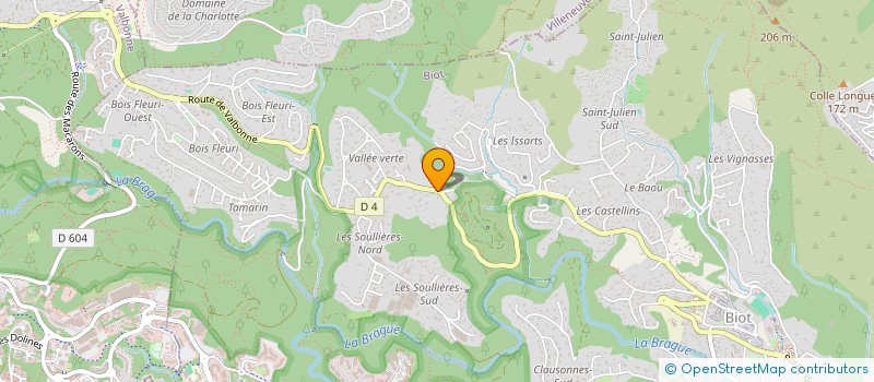 localisation de l'entreprise BDL  BIOT