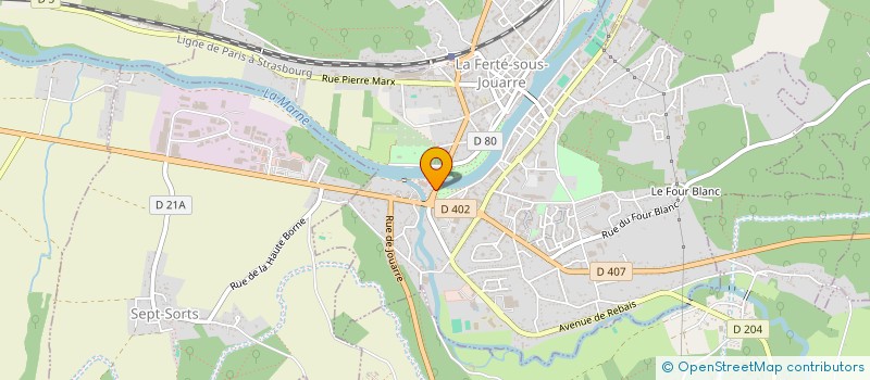 localisation de l'entreprise BDL DISTRIBUTION à LA FERTE-SOUS-JOUARRE
