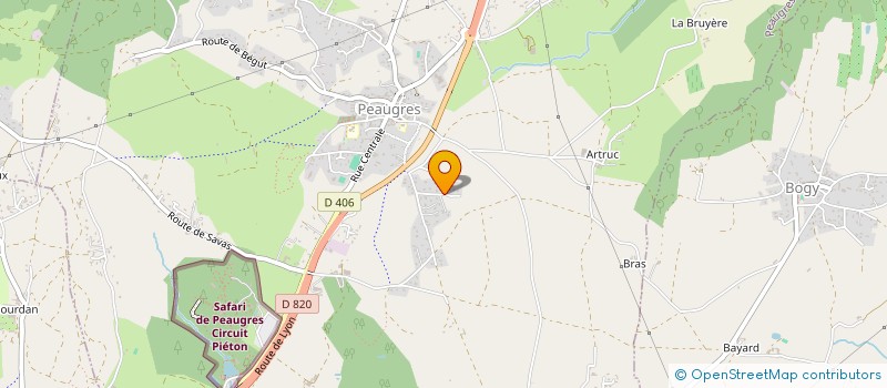 localisation de l'entreprise BDL IMMO à PEAUGRES