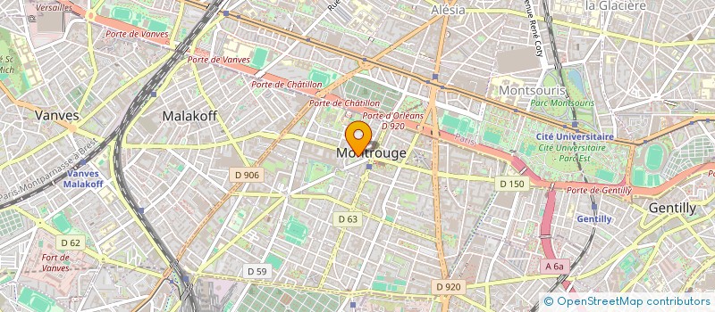 localisation de l'entreprise BDL INVEST 92  MONTROUGE