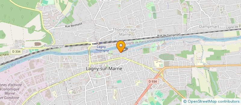 localisation de l'entreprise BDL OPTIQUE  POMPONNE