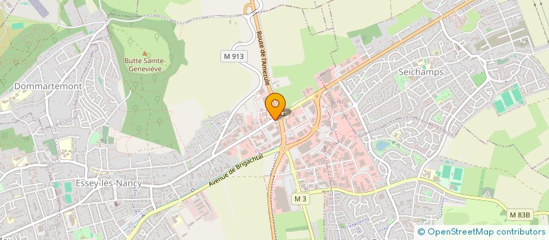 localisation de l'entreprise BDM à ESSEY-LES-NANCY