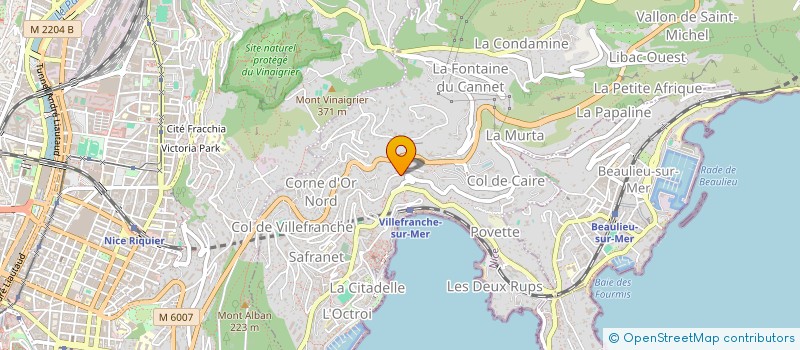 localisation de l'entreprise BDM à VILLEFRANCHE-SUR-MER