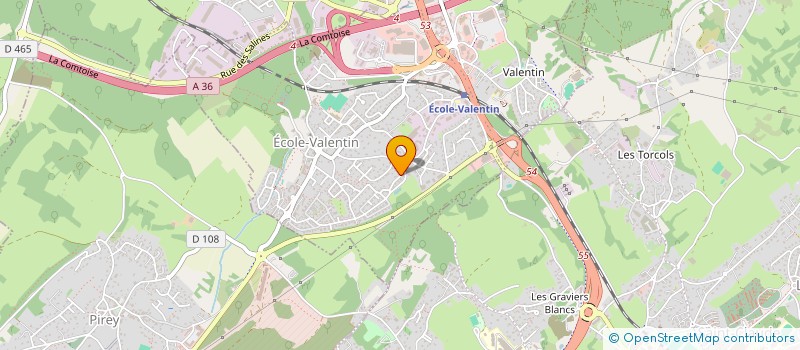 localisation de l'entreprise BDM à ECOLE-VALENTIN