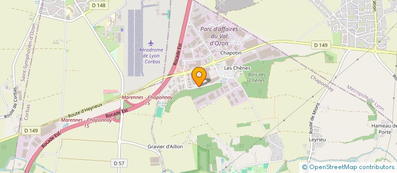 localisation de l'entreprise BDM AURIOL  CHAPONNAY