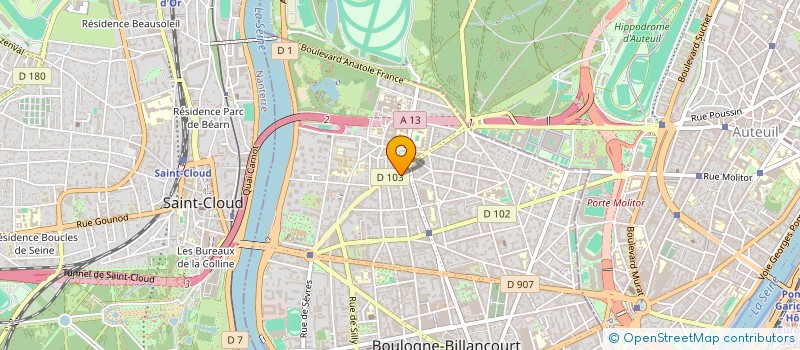 localisation de l'entreprise BDM COMMUNICATION à BOULOGNE-BILLANCOURT