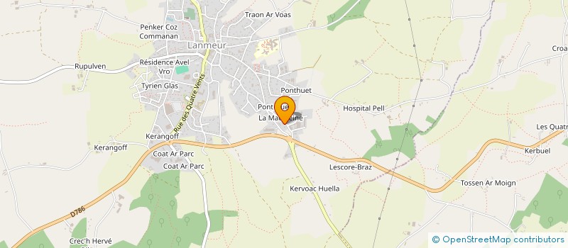 localisation de l'entreprise BDM IMMO  LANMEUR