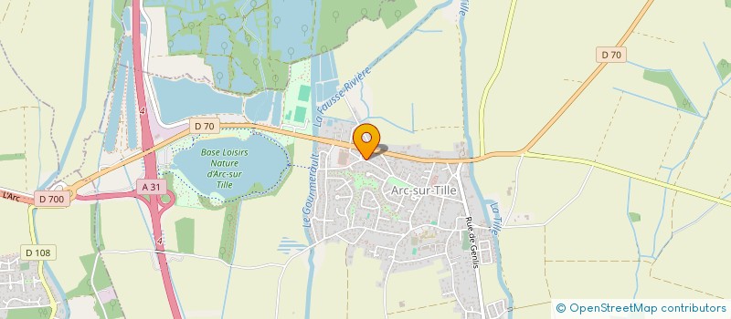 localisation de l'entreprise BDM IMMO  ARC-SUR-TILLE