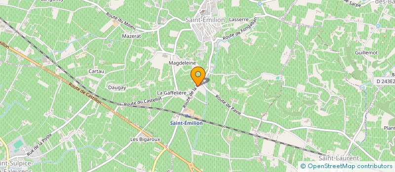 localisation de l'entreprise BDM MEDIA  SAINT-EMILION