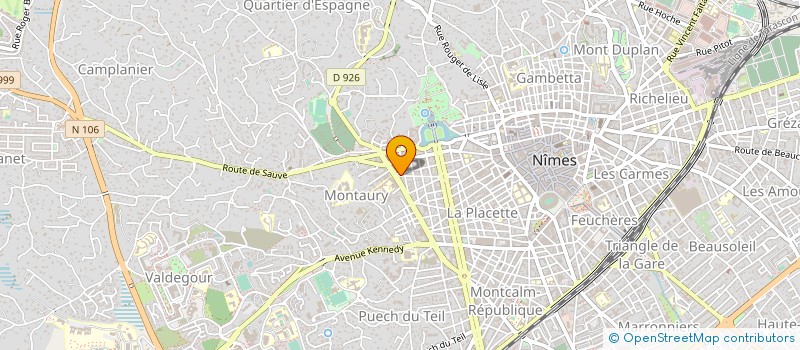 localisation de l'entreprise BDM.SA DISTRIBUTION  NIMES