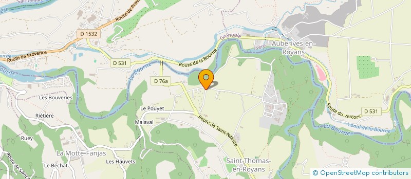 localisation de l'entreprise BDMA IMMO à SAINT-THOMAS-EN-ROYANS