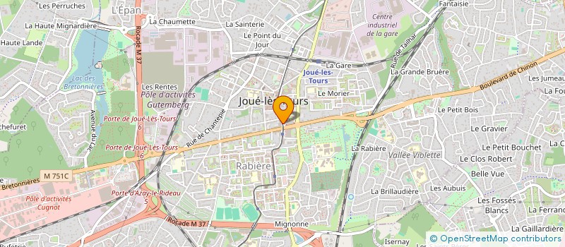 localisation de l'entreprise BDMG  JOUE-LES-TOURS