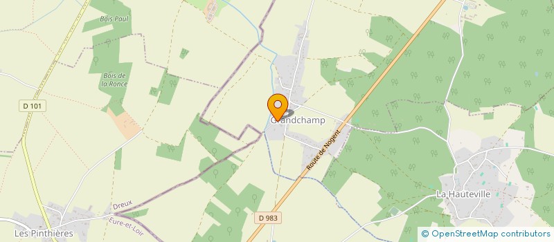 localisation de l'entreprise BDML  GRANDCHAMP