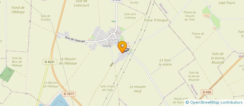 localisation de l'entreprise BDMV 2019  GRUNY