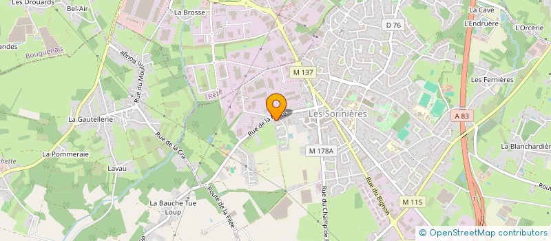 localisation de l'entreprise BDN AEROCONSEIL à SORINIERES (LES)
