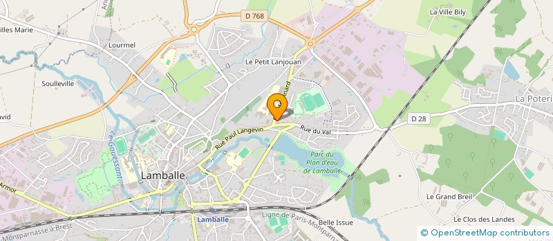 localisation de l'entreprise BDN ORTHOPEDIE à LAMBALLE-ARMOR