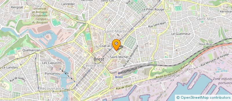 localisation de l'entreprise BDP  BREST