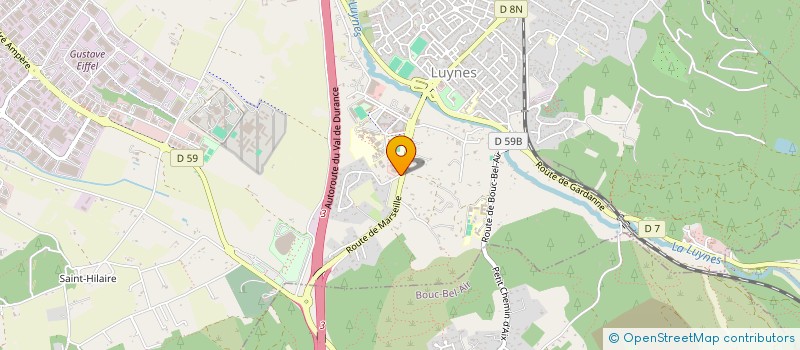 localisation de l'entreprise BDP  COUDOUX