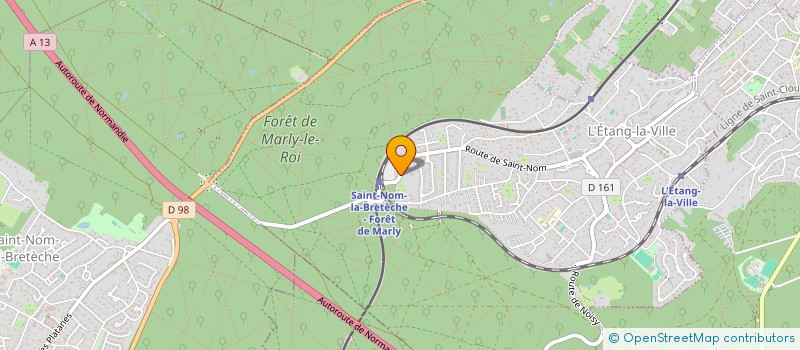 localisation de l'entreprise (BDP) BANDE DE POTES  L'ETANG-LA-VILLE