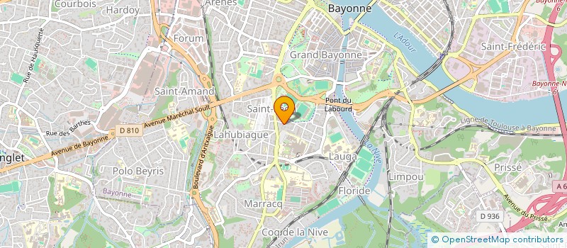 localisation de l'entreprise BDP GIRONDE à BAYONNE
