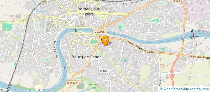 localisation de l'entreprise BDP HANDBALL  BOURG-DE-PEAGE