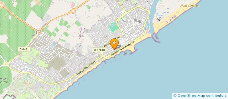 localisation de l'entreprise BDP & LL  VALRAS-PLAGE