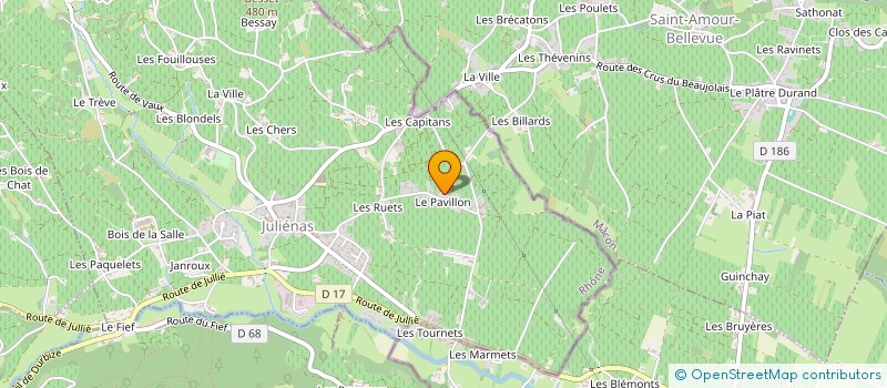 localisation de l'entreprise BDP STRUCTURES  JULIENAS