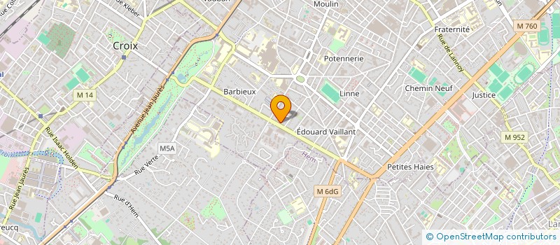 localisation de l'entreprise BDPC  CROIX