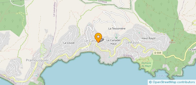 localisation de l'entreprise BDPF à RAYOL-CANADEL-SUR-MER