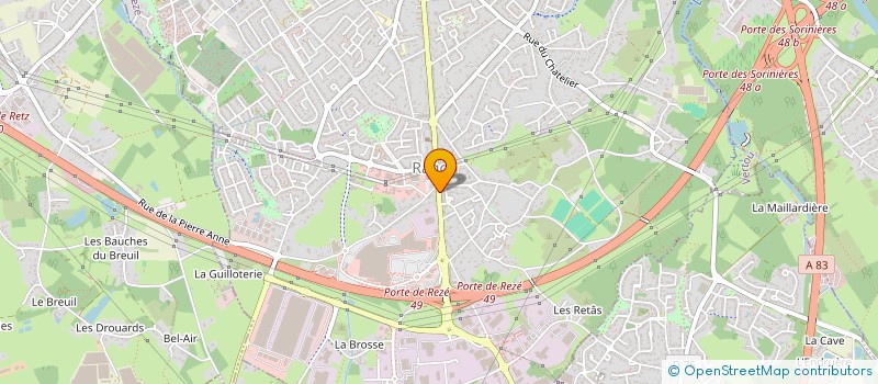localisation de l'entreprise BDPS REZE à REZE