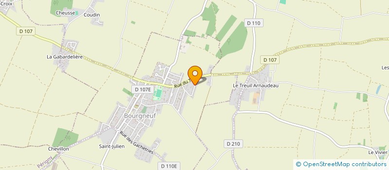 localisation de l'entreprise BDR 17  BOURGNEUF