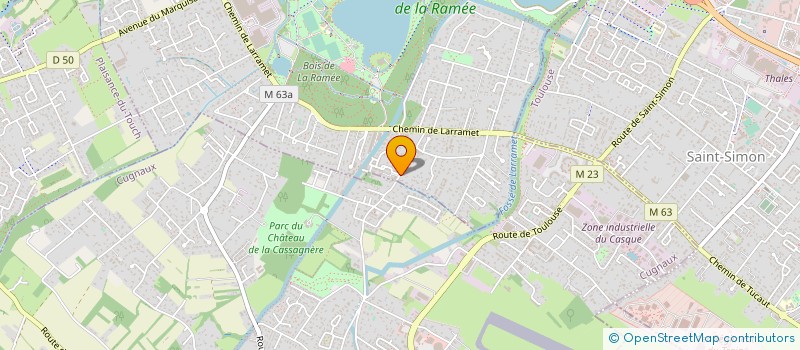 localisation de l'entreprise BDR à TOURNEFEUILLE
