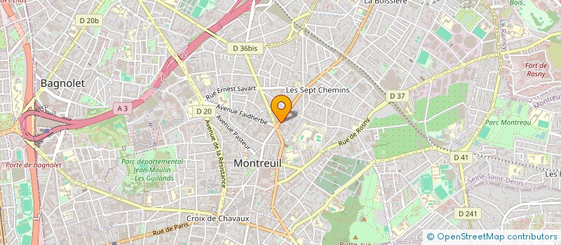 localisation de l'entreprise BDR à MONTREUIL