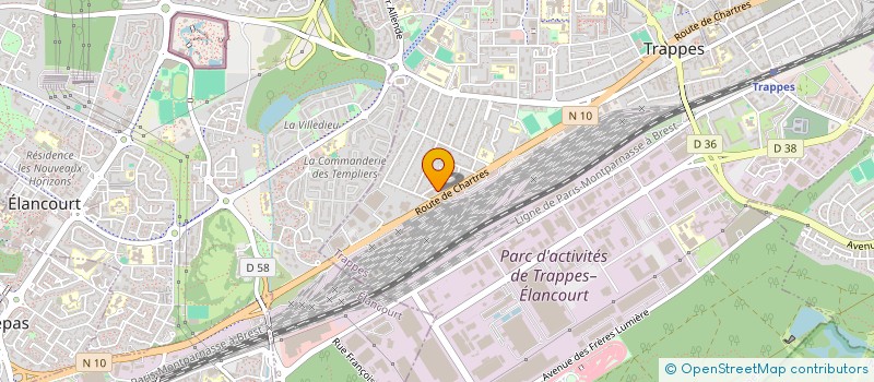 localisation de l'entreprise BDR 78 TRAPPES 42 LECLERC à TRAPPES