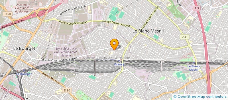 localisation de l'entreprise BDR à DRANCY