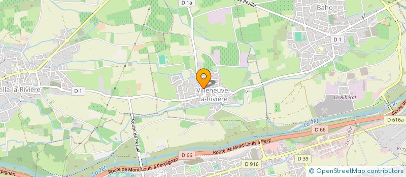 localisation de l'entreprise BDR +  VILLENEUVE-LA-RIVIERE