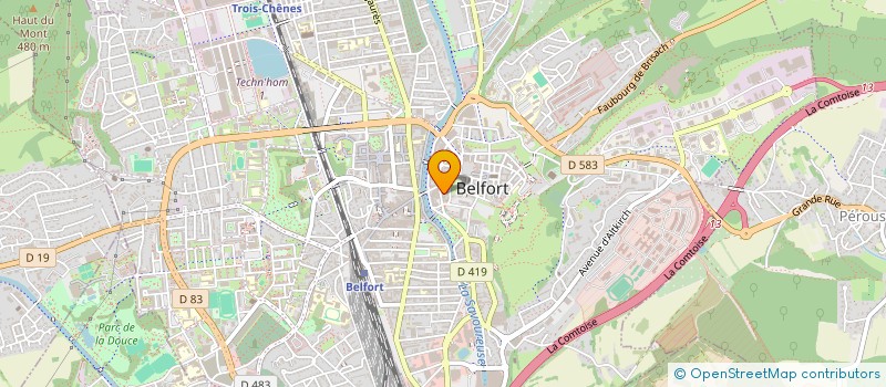 localisation de l'entreprise BDR  BELFORT
