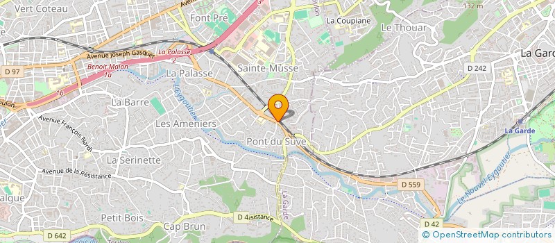 localisation de l'entreprise BDR 83  TOULON