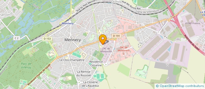 localisation de l'entreprise BDR 91 MENNECY 4 LAVOISIER 2 à MENNECY